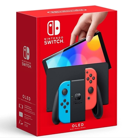 Nintendo Other - Nintendo Switch OLED Model w/NEON Red and Blue Joy-Con